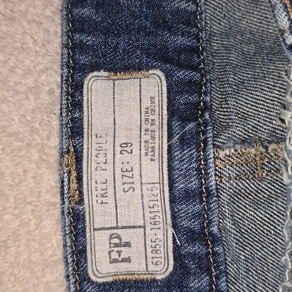 Free People Patchwork Skinny Jeans - Picture 2 of 12